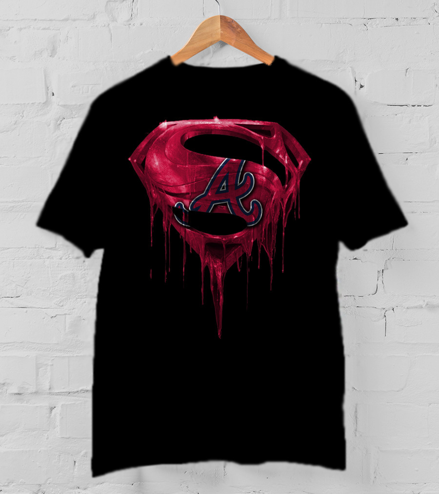 Superman Atlanta Braves Logo Fusion Spm T-Shirt