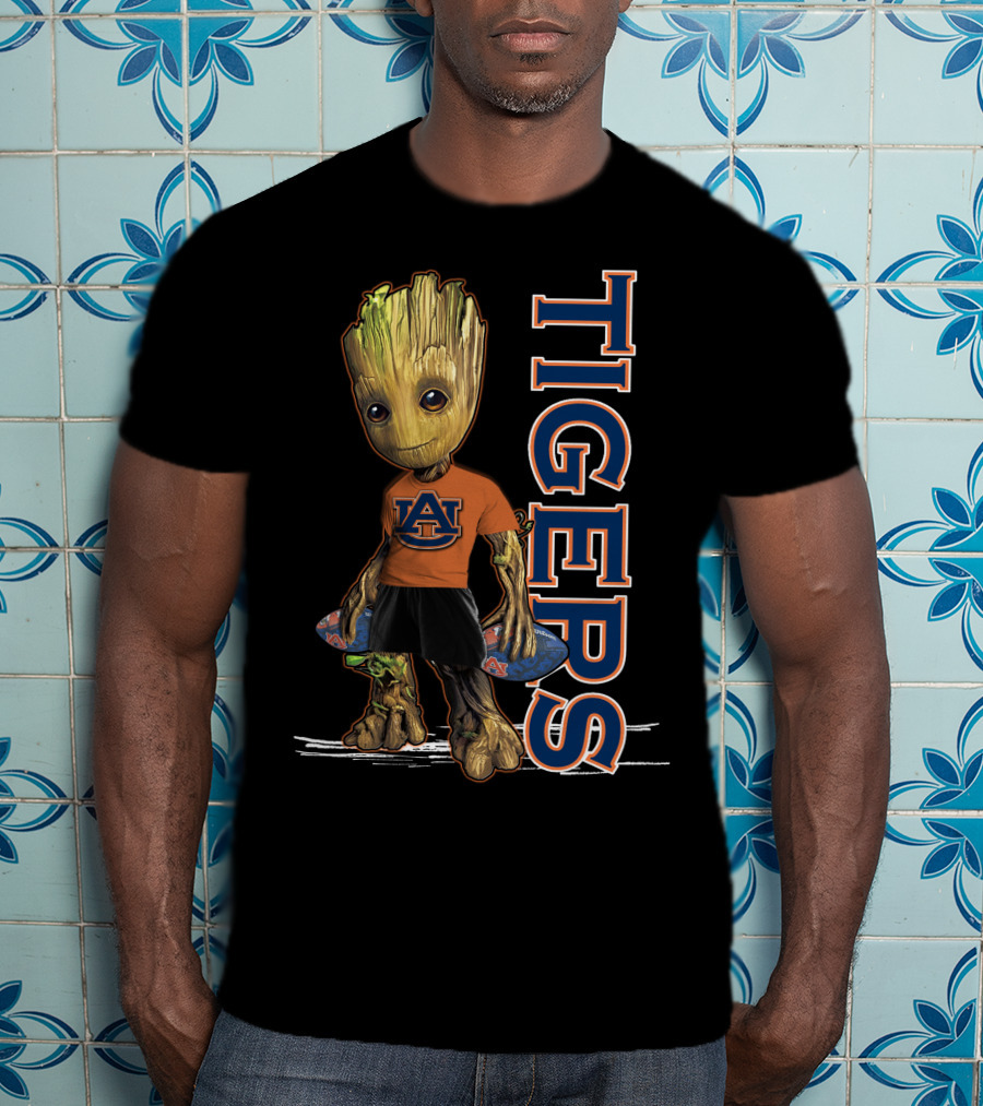 Groot V1 Auburn Tigers Fans Mascot T-Shirt