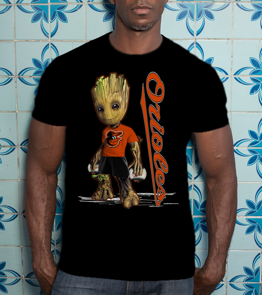 Groot Orioles Baltimore Baseball Team T-Shirt