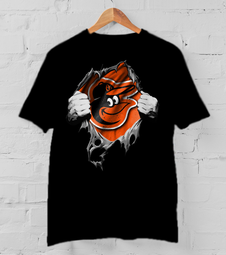 Torn Hands Baltimore Orioles Burst T-Shirt