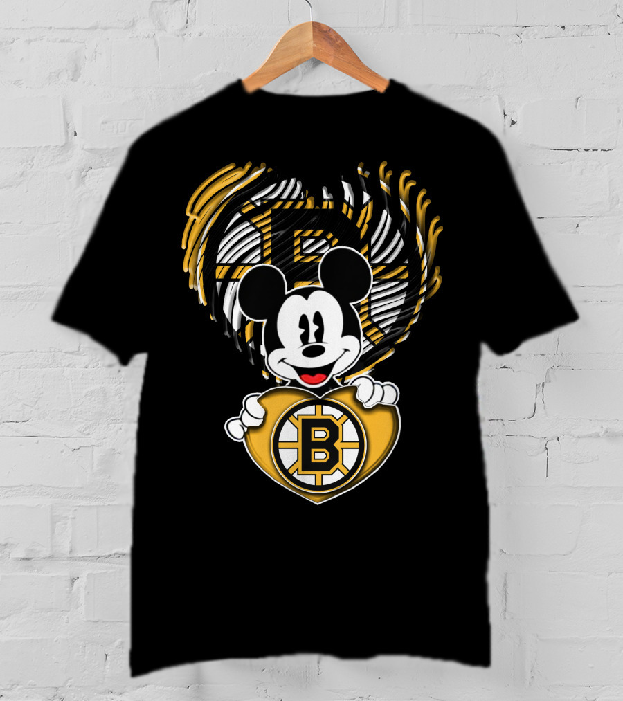 Mick Heart Boston Bruins T-Shirt
