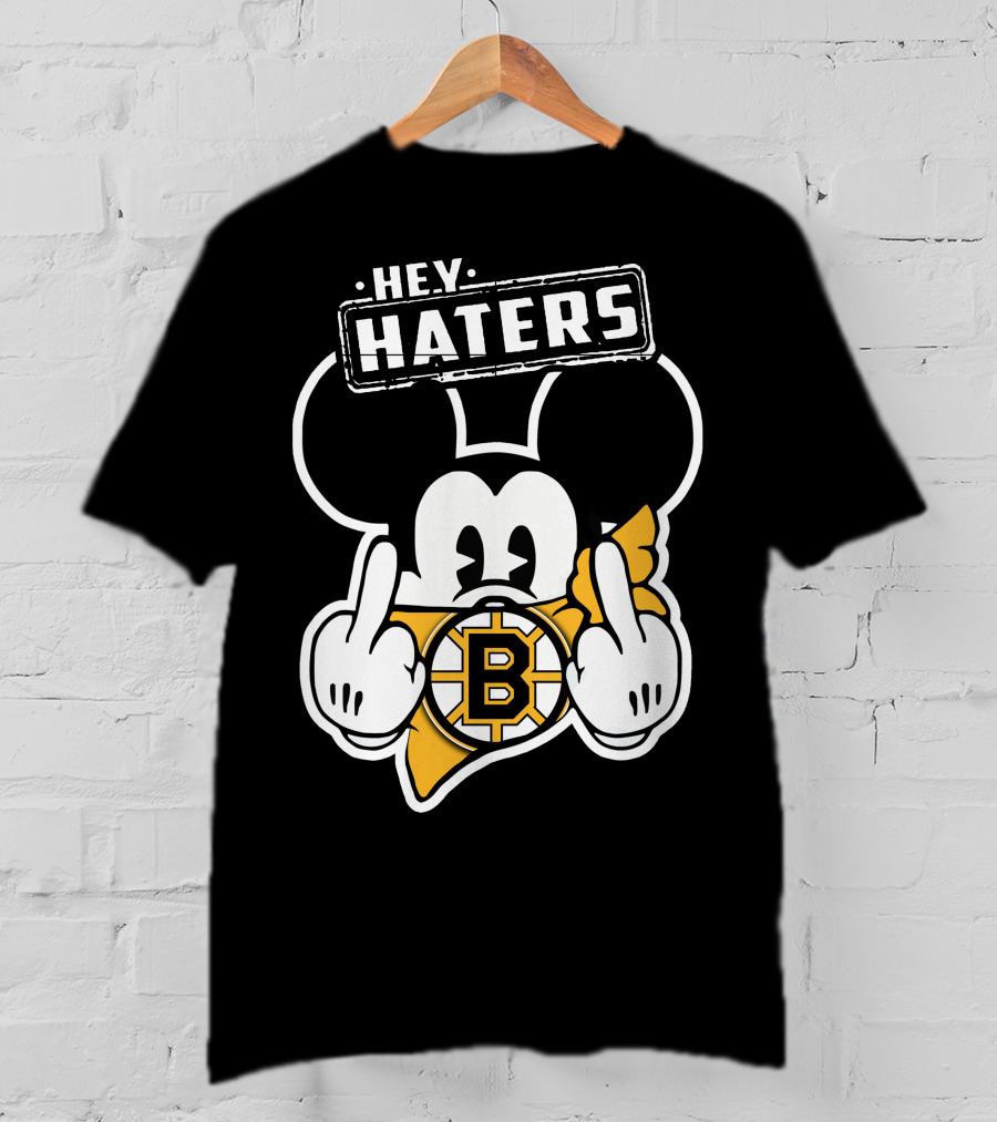 Hey Haters Mick Boston Bruins T-Shirt