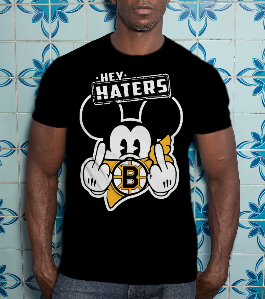 Hey Haters Mick Boston Bruins T-Shirt