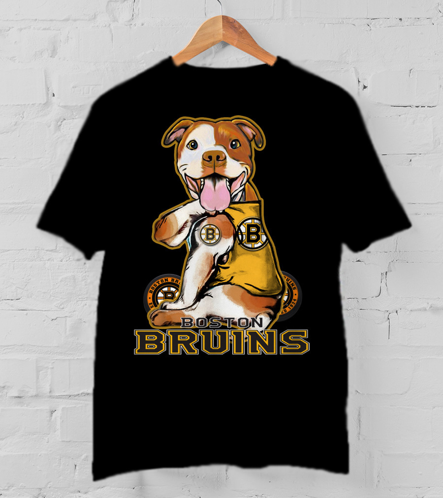Boston Bruins Pittbull Hockey Fan T-Shirt