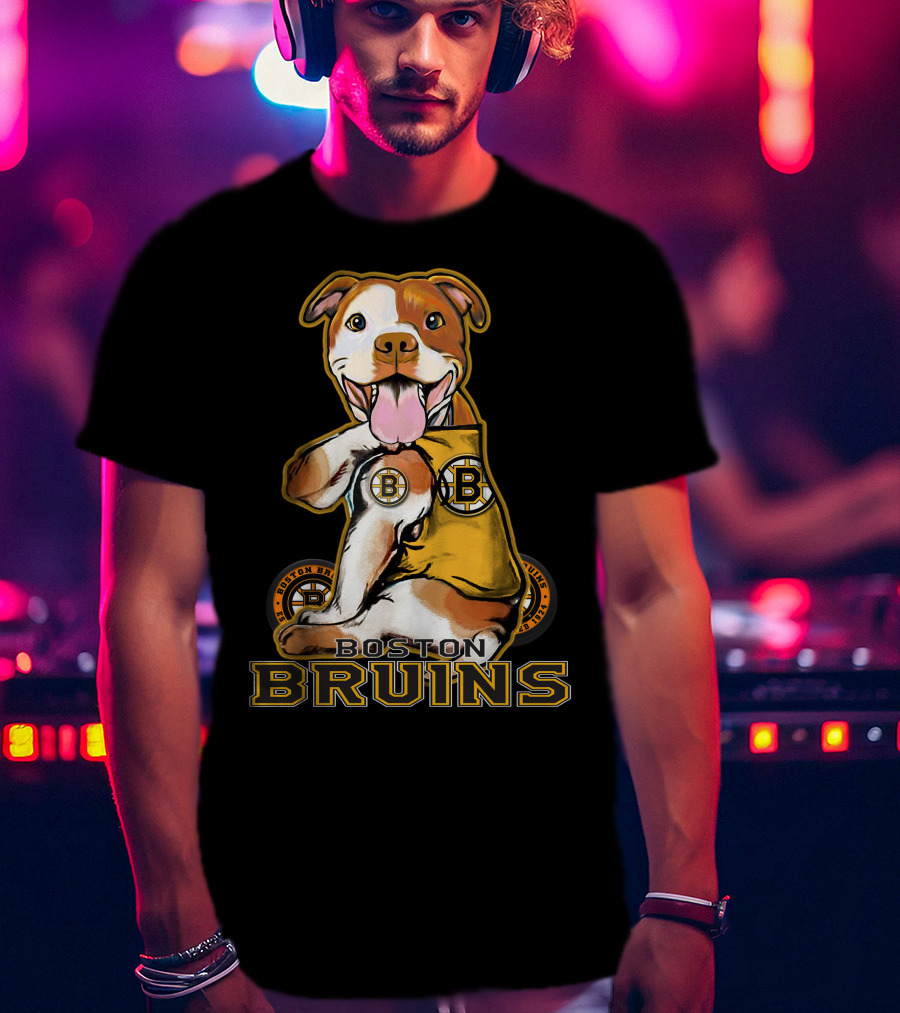 Boston Bruins Pittbull Hockey Fan T-Shirt