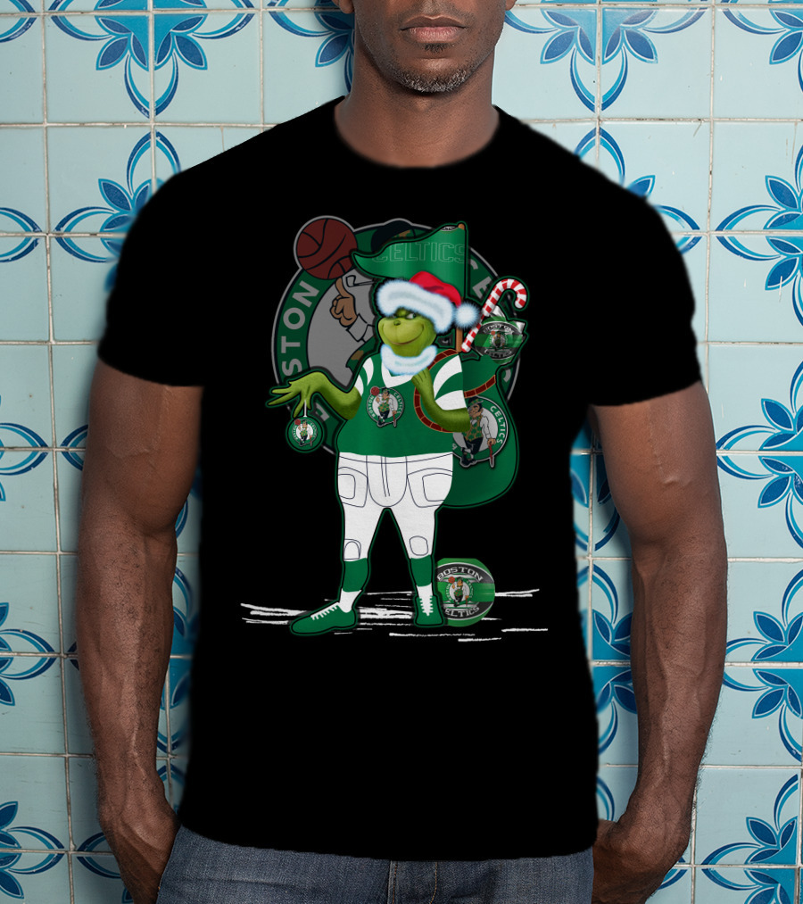 Grinchxmas Boston Celtics Holiday T-Shirt