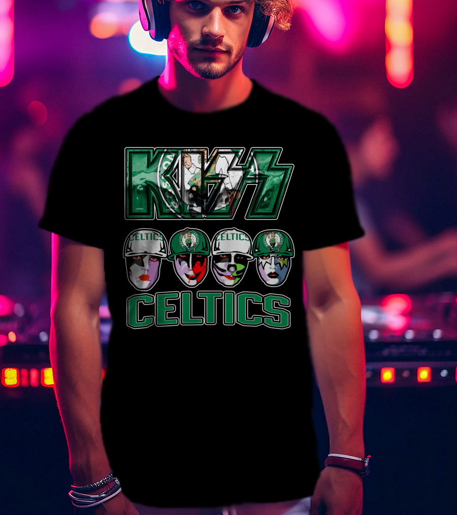 Kiss Celtics Boston Face Paint T-Shirt