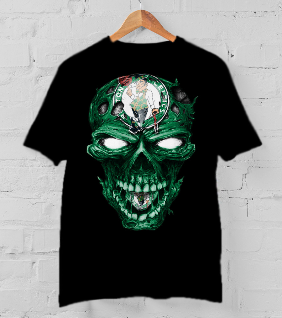 Boston Celtics Skull Green Monster T-Shirt