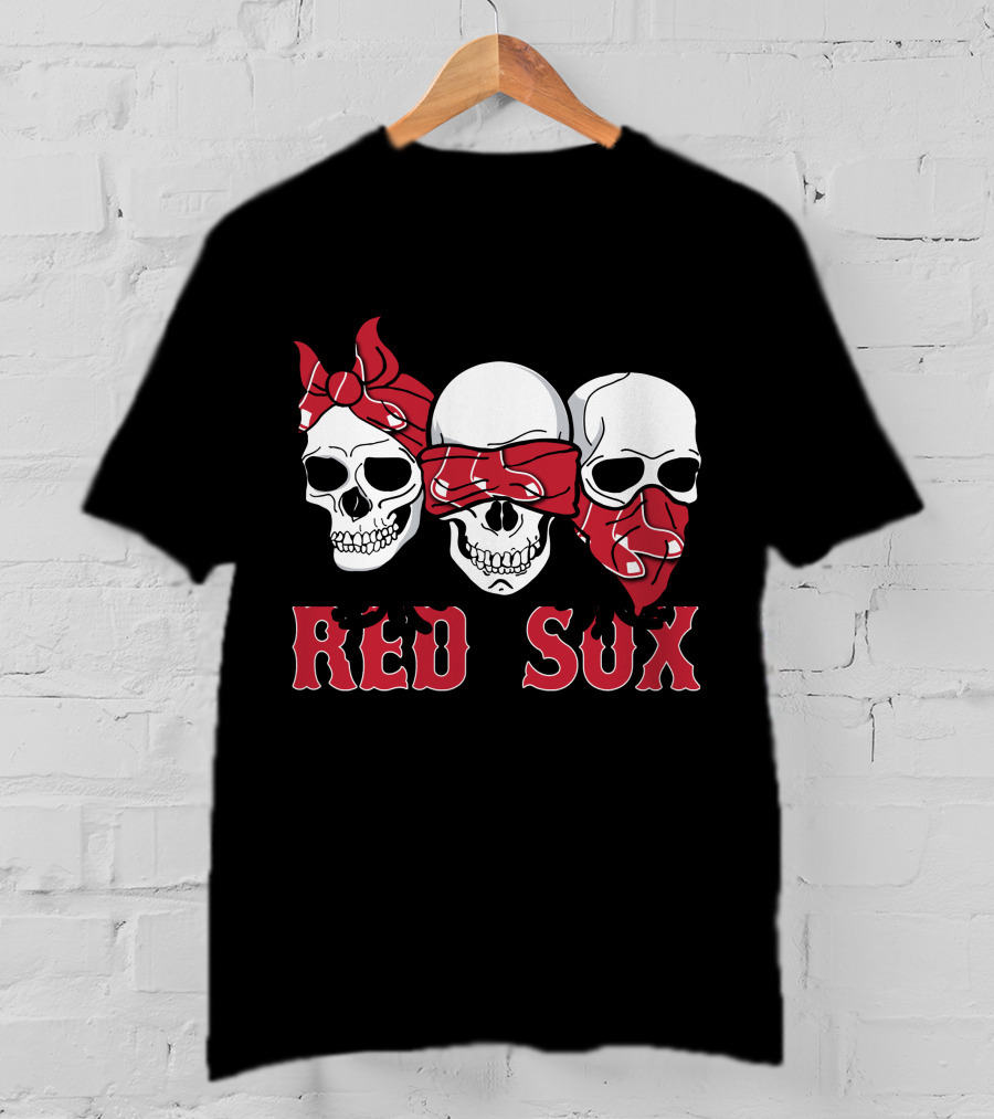 Red Sox Three Skull T-Shirt