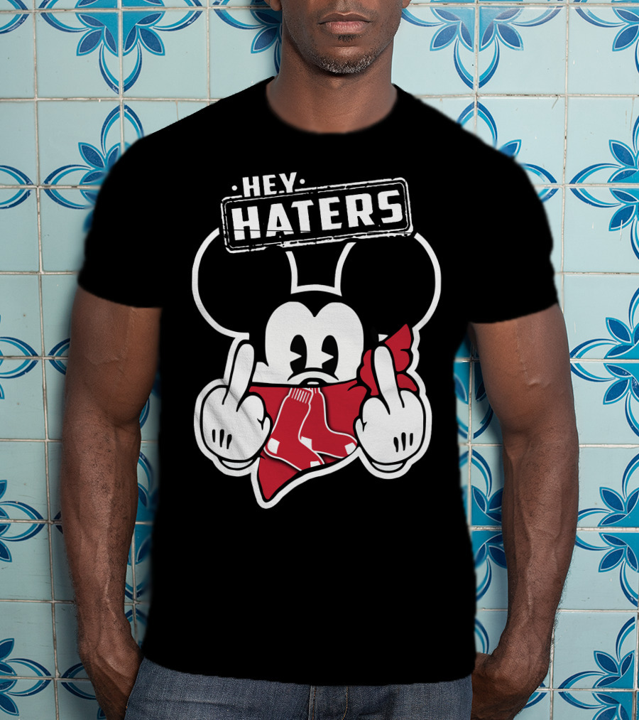 HEY HATERS Mickey Boston Red Sox T-Shirt