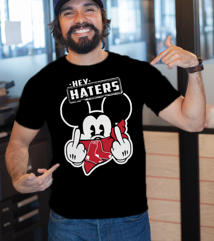 HEY HATERS Mickey Boston Red Sox T-Shirt