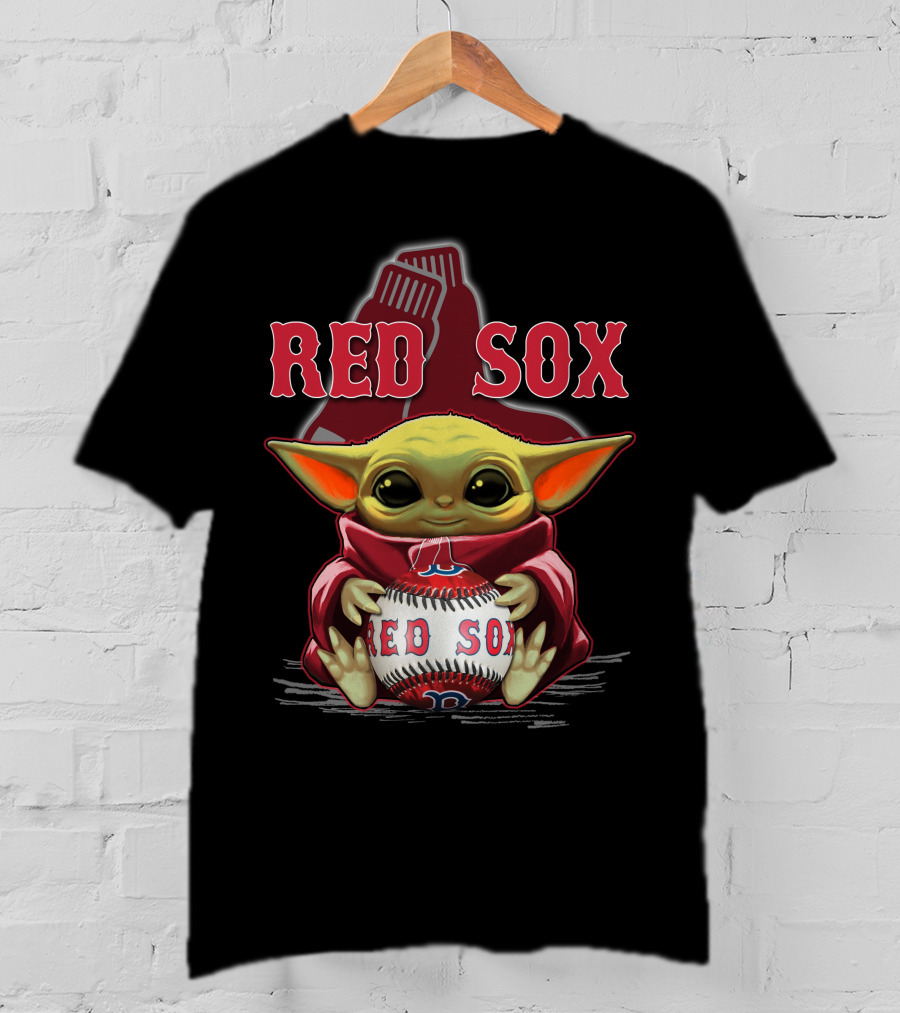 Yoda Red Sox Baseball Boston Fan Art Collaboration T-Shirt