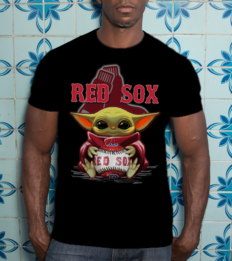 Yoda Red Sox Baseball Boston Fan Art Collaboration T-Shirt