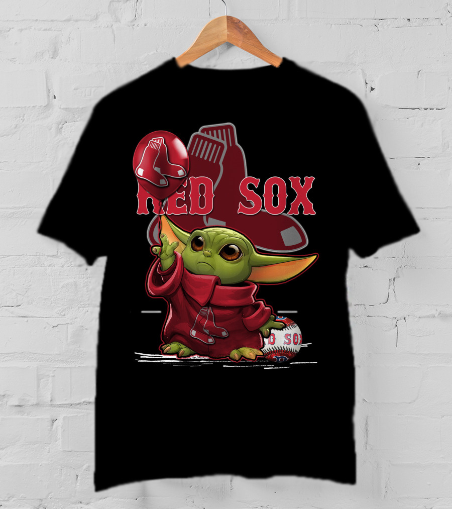 Baby Yoda Red Sox Baseball Magic T-Shirt