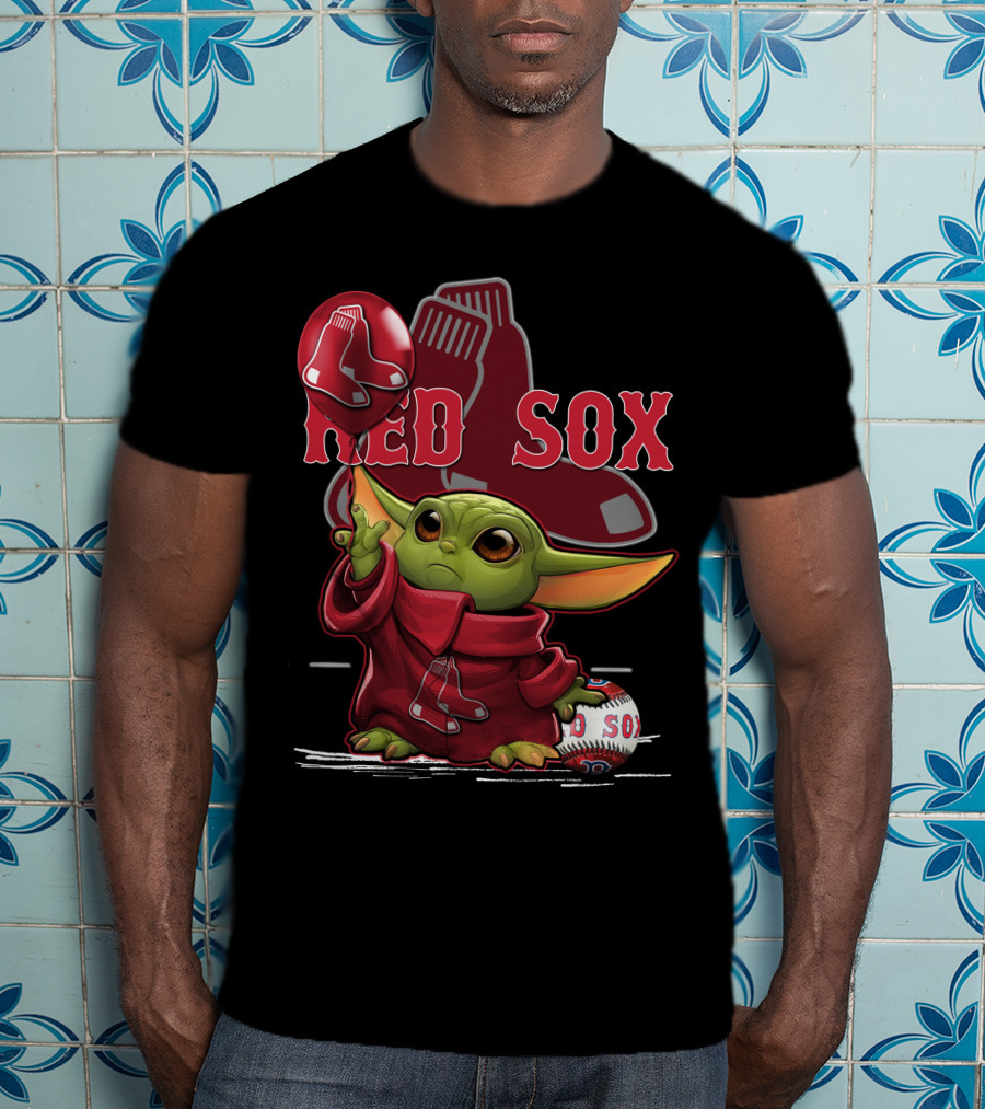 Baby Yoda Red Sox Baseball Magic T-Shirt