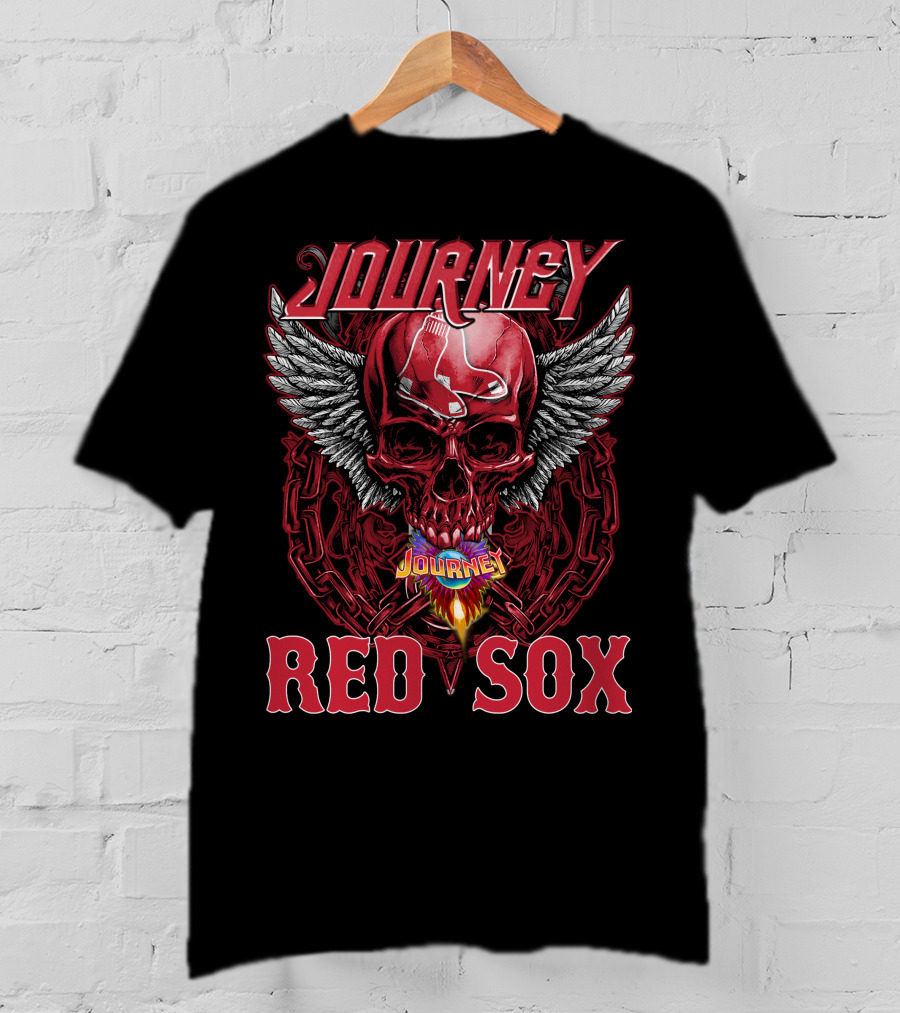 Journey Skull Wings Boston Red Sox T-Shirt