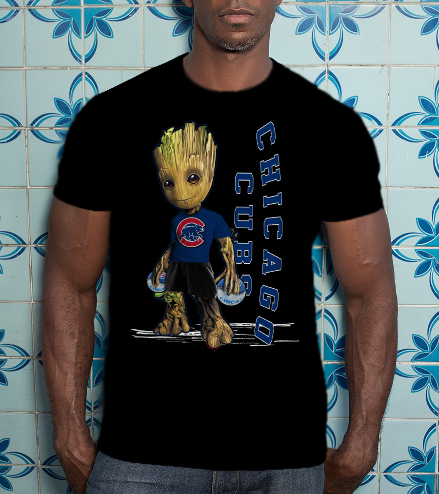 Groot Chicago Cubs Baseball Team Fan T-Shirt