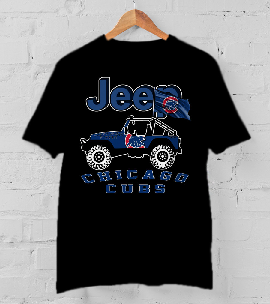 Jeep Chicago Cubs Logo Vehicle T-Shirt