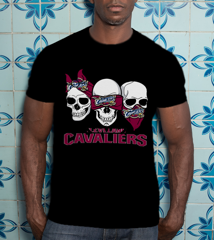 Cleveland Cavaliers Skull Trio T-Shirt