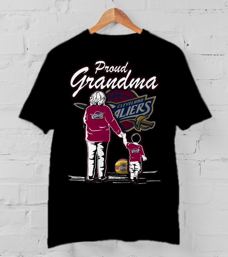 Proud Grandma Cleveland Cavaliers Family Loyalty T-Shirt