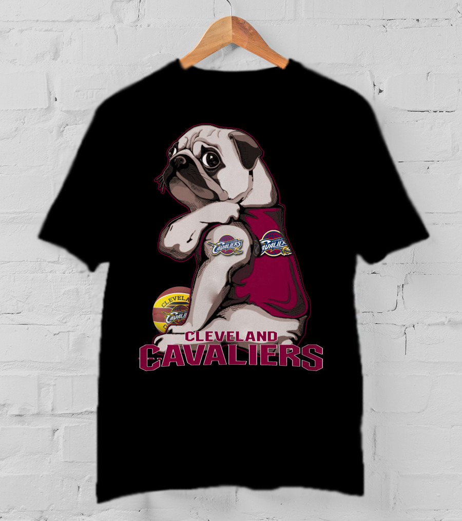 Cleveland Cavaliers Pug Basketball Team T-Shirt