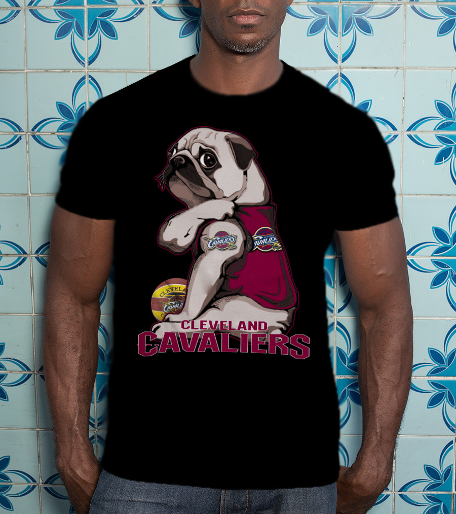 Cleveland Cavaliers Pug Basketball Team T-Shirt