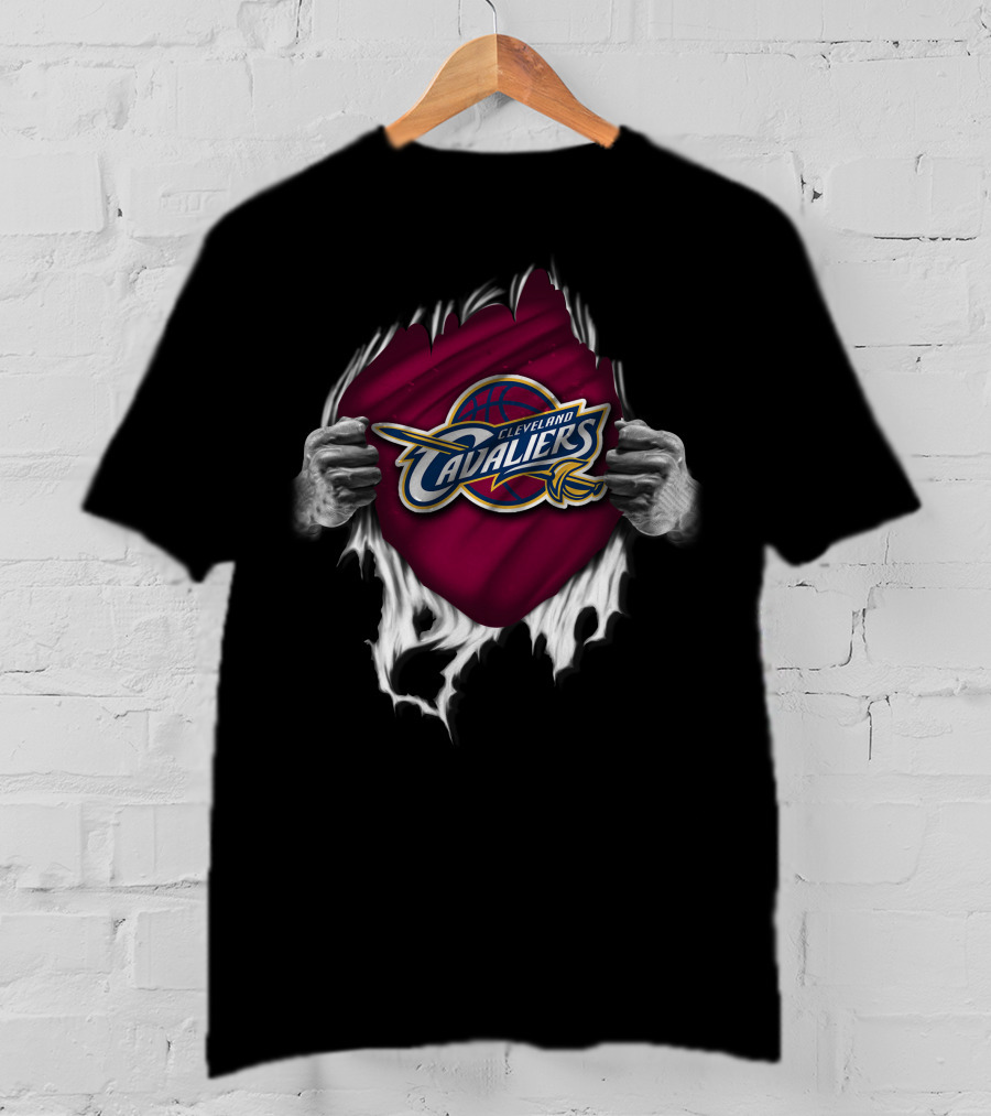Cleveland Cavaliers Torn Banner NBA Basketball T-Shirt