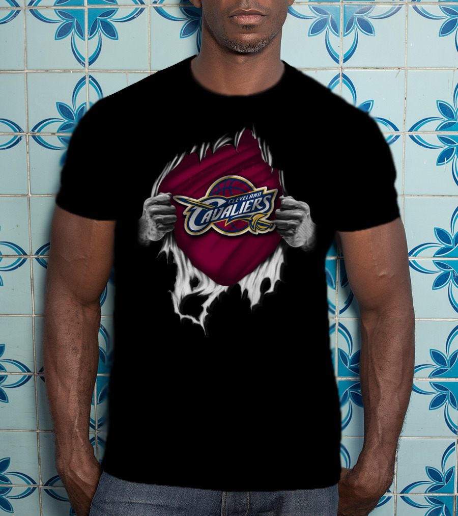 Cleveland Cavaliers Torn Banner NBA Basketball T-Shirt