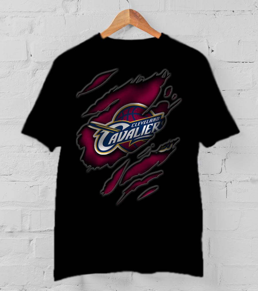 Torn Cleveland Cavaliers Basketball T-Shirt