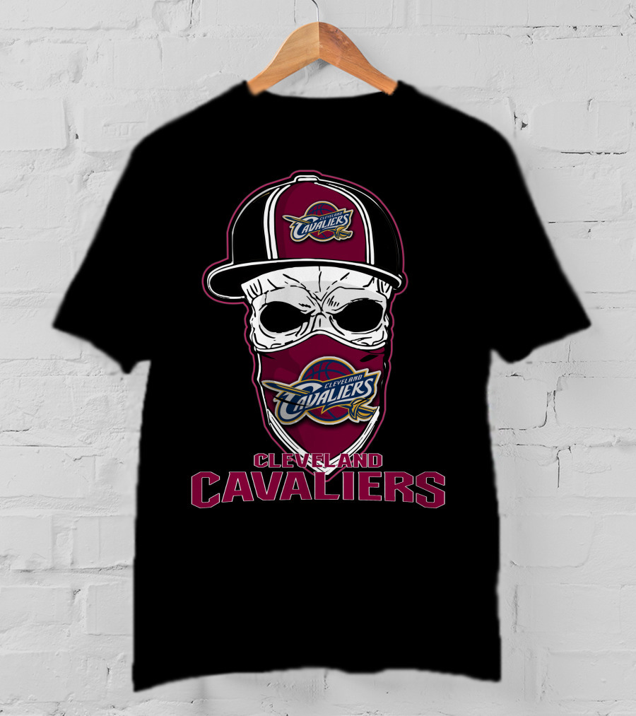 Cleveland Cavaliers Skull Hat Logo With Cavs T-Shirt