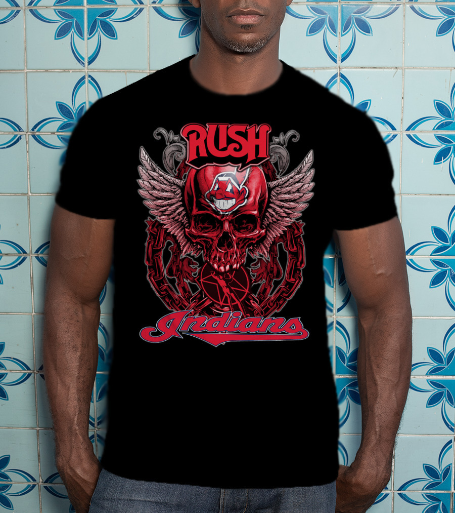Rush Indians Skull Wings T-Shirt