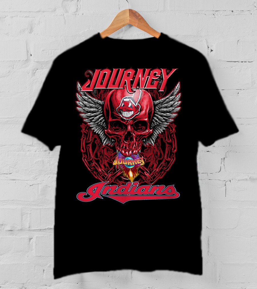 Journey Indians Skull Winged T-Shirt