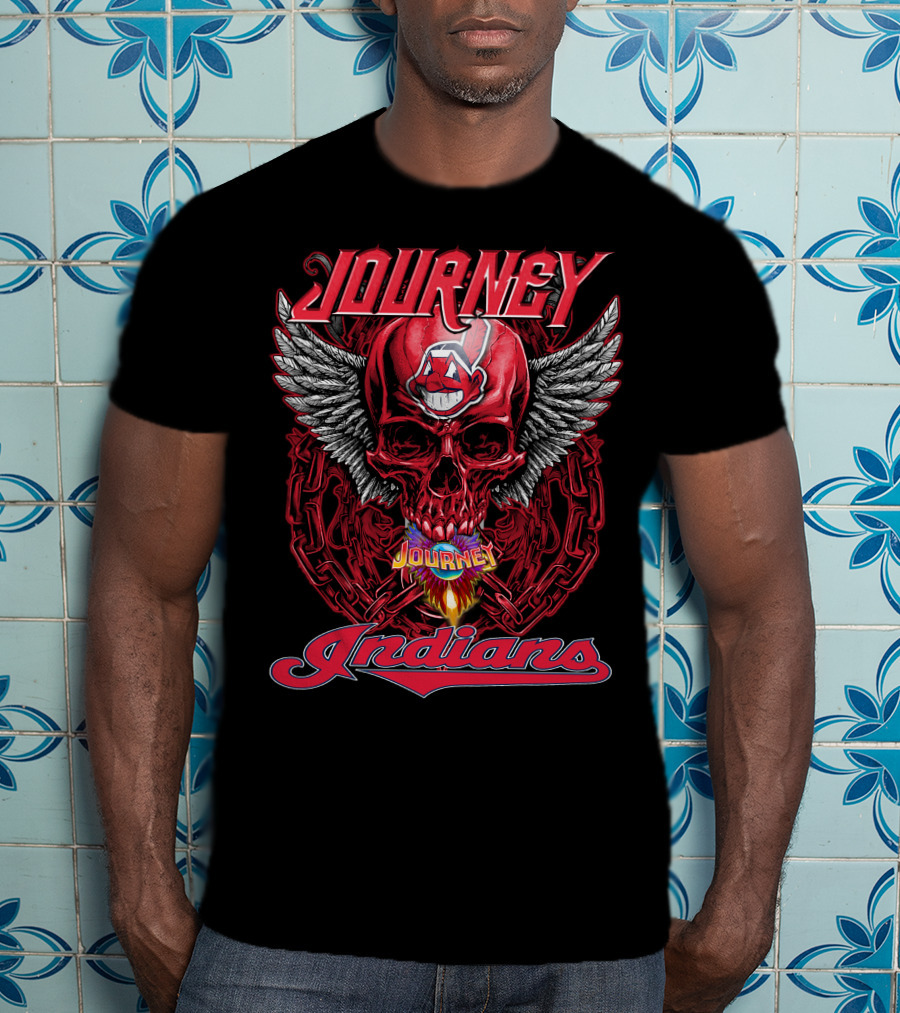 Journey Indians Skull Winged T-Shirt