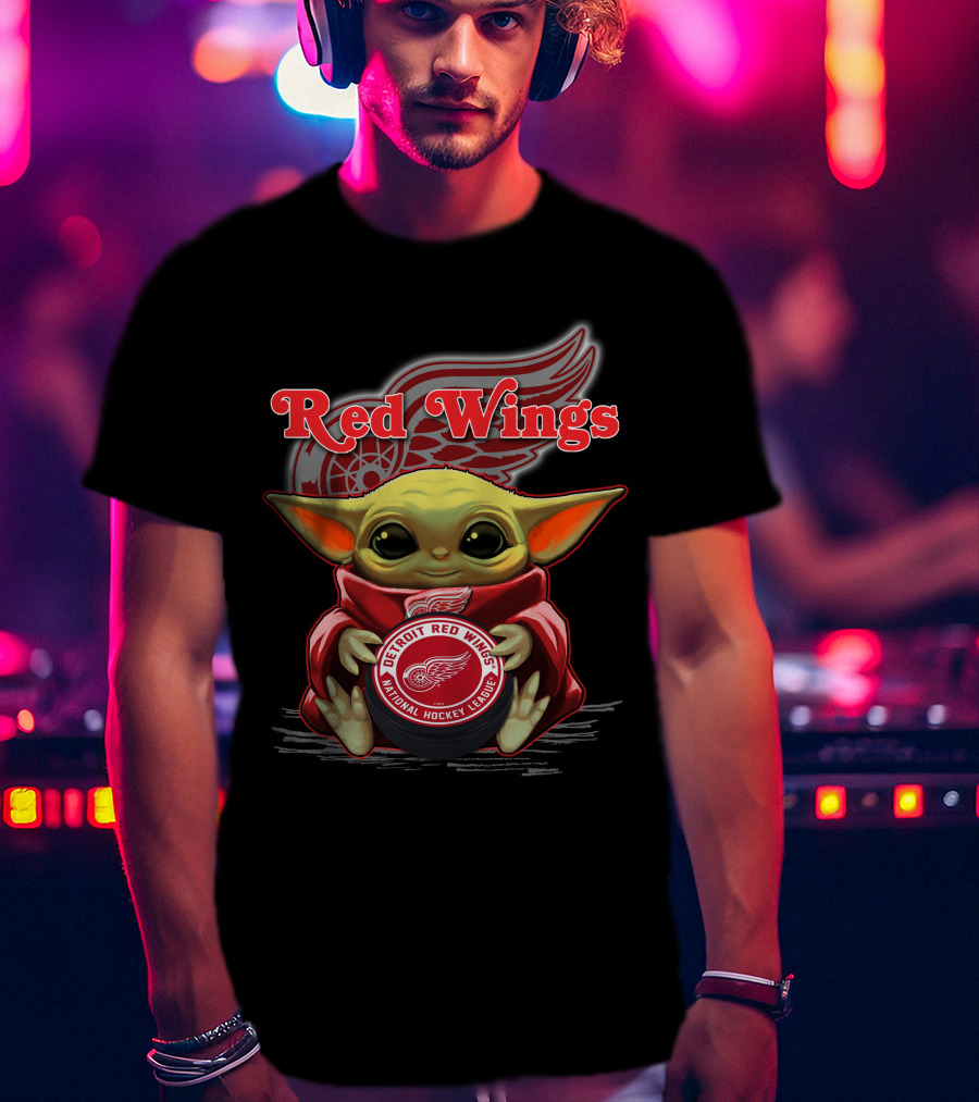 Yoda Detroit Red Wings NHL National Hockey League T-Shirt