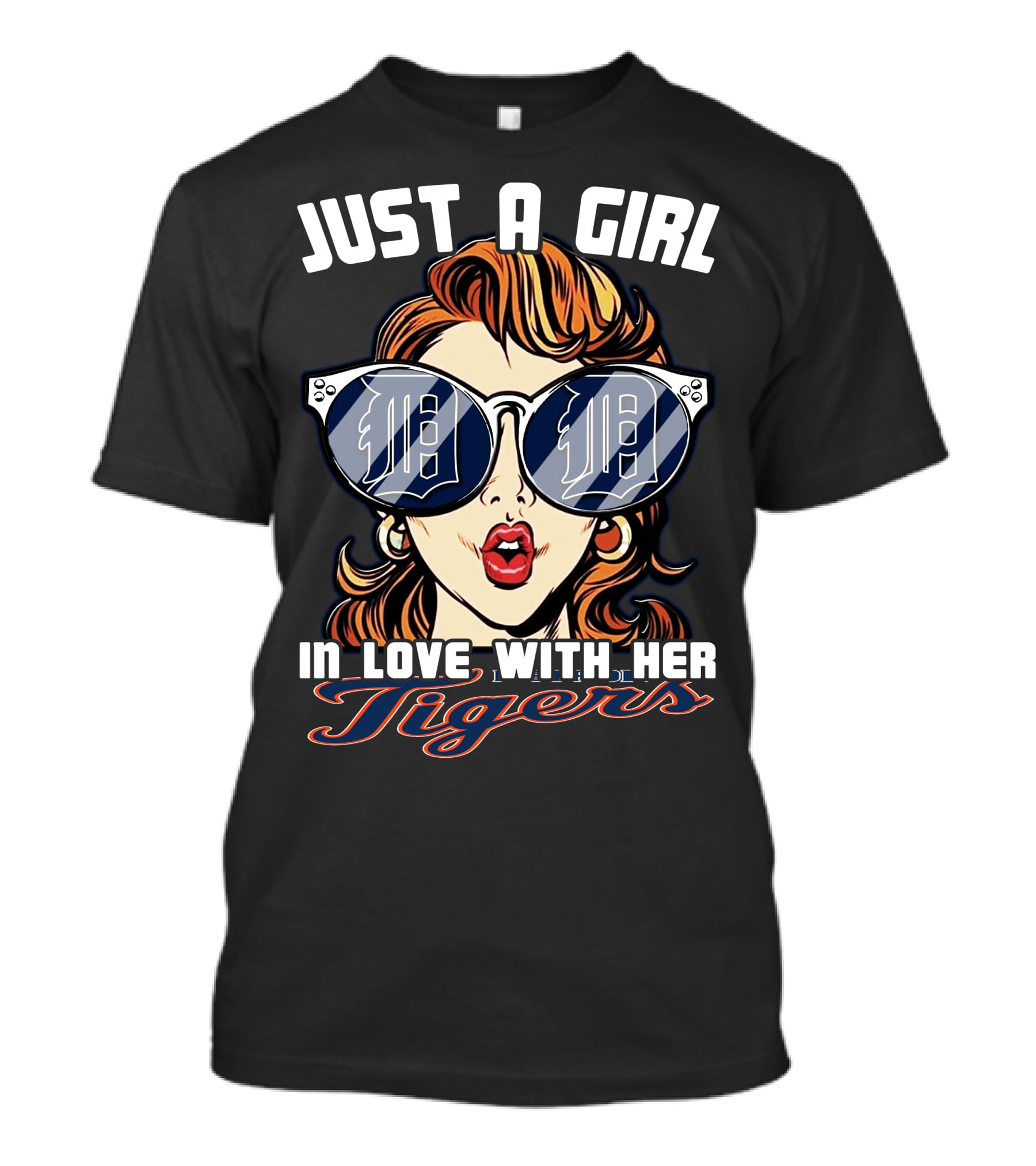 Just A Girl In Love With Her Detroit Tigers T-Shirt
