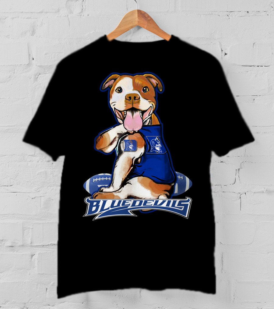 Pittbull Blue Devils Football Mascot T-Shirt