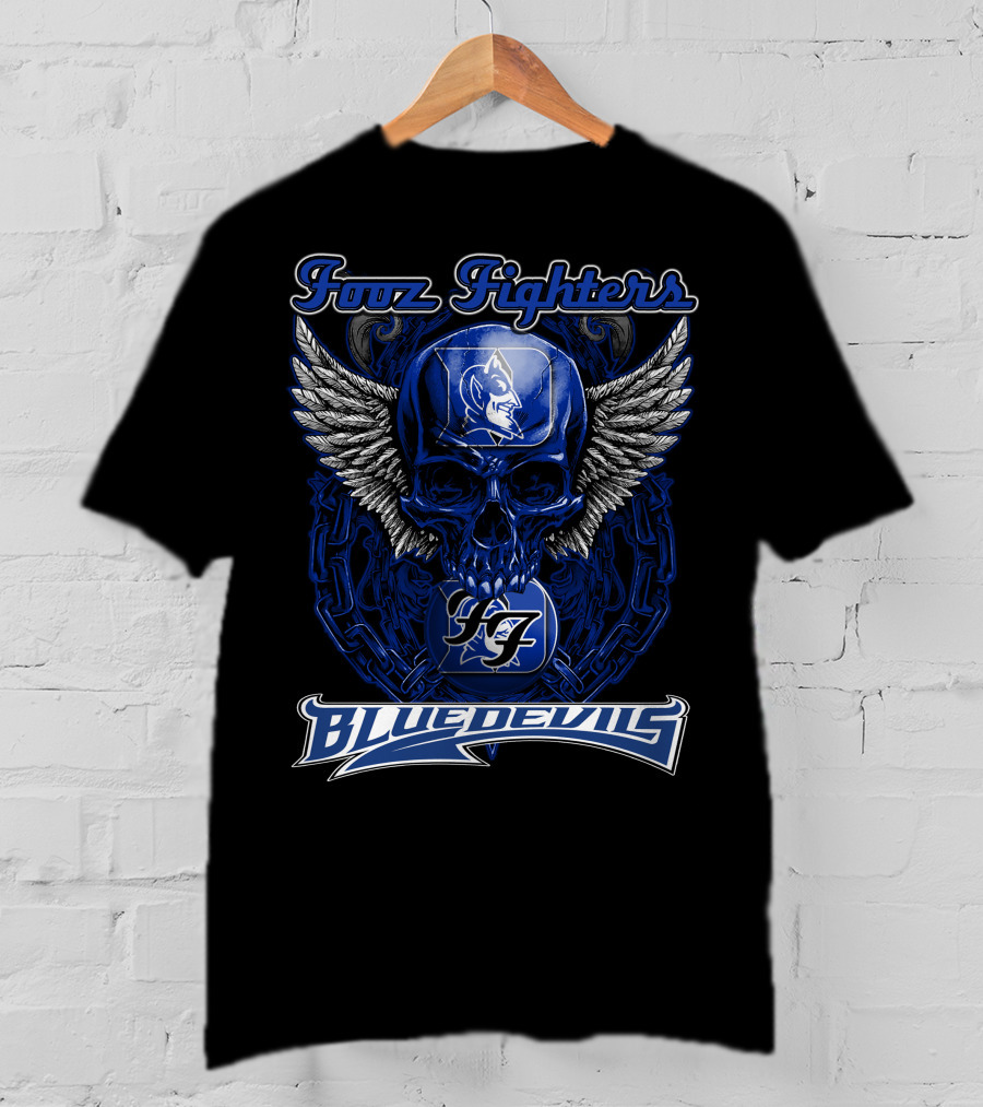 Fonz Fighters Skull Wings FF Duke Blue Devils T-Shirt
