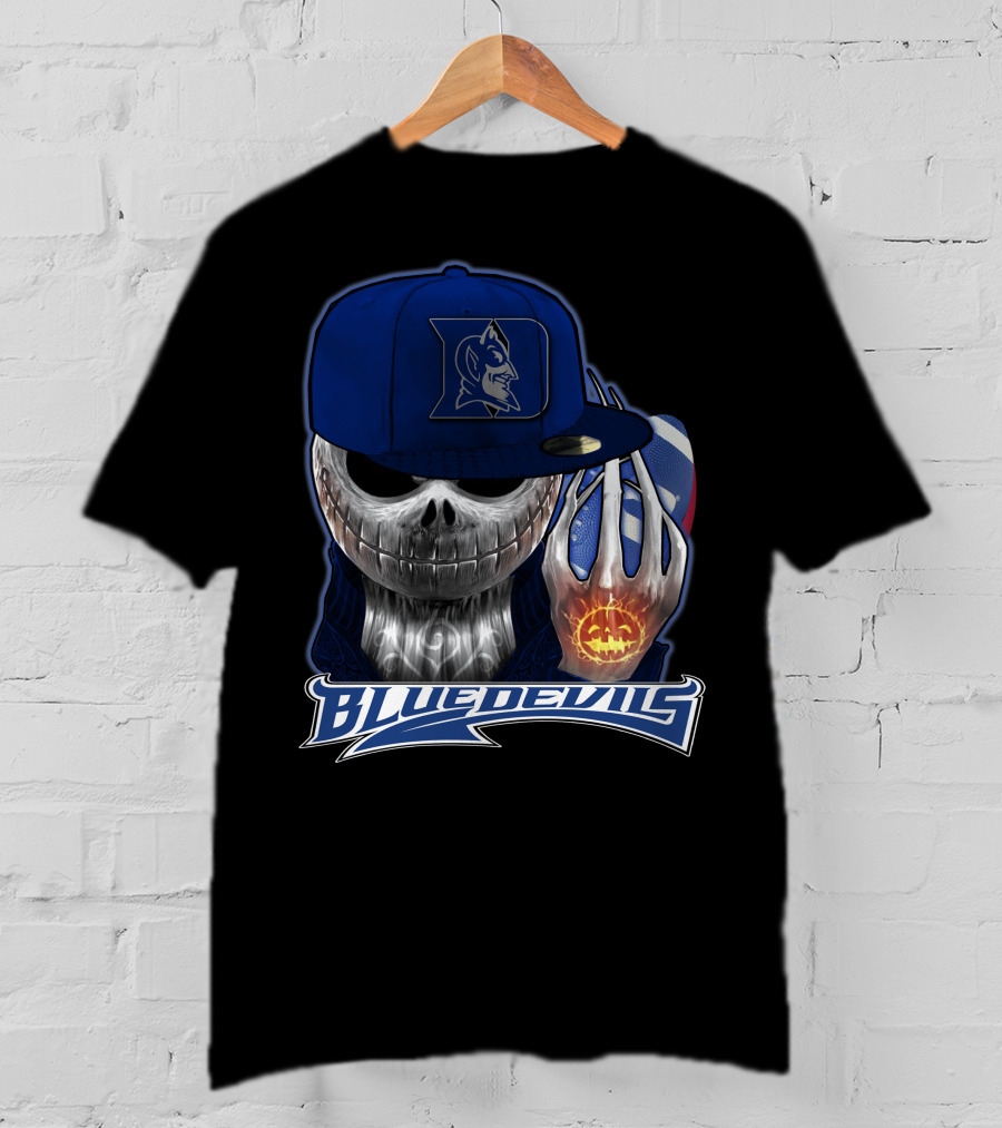 Blue Devils Jackskull Basketball Icon With Duke T-Shirt