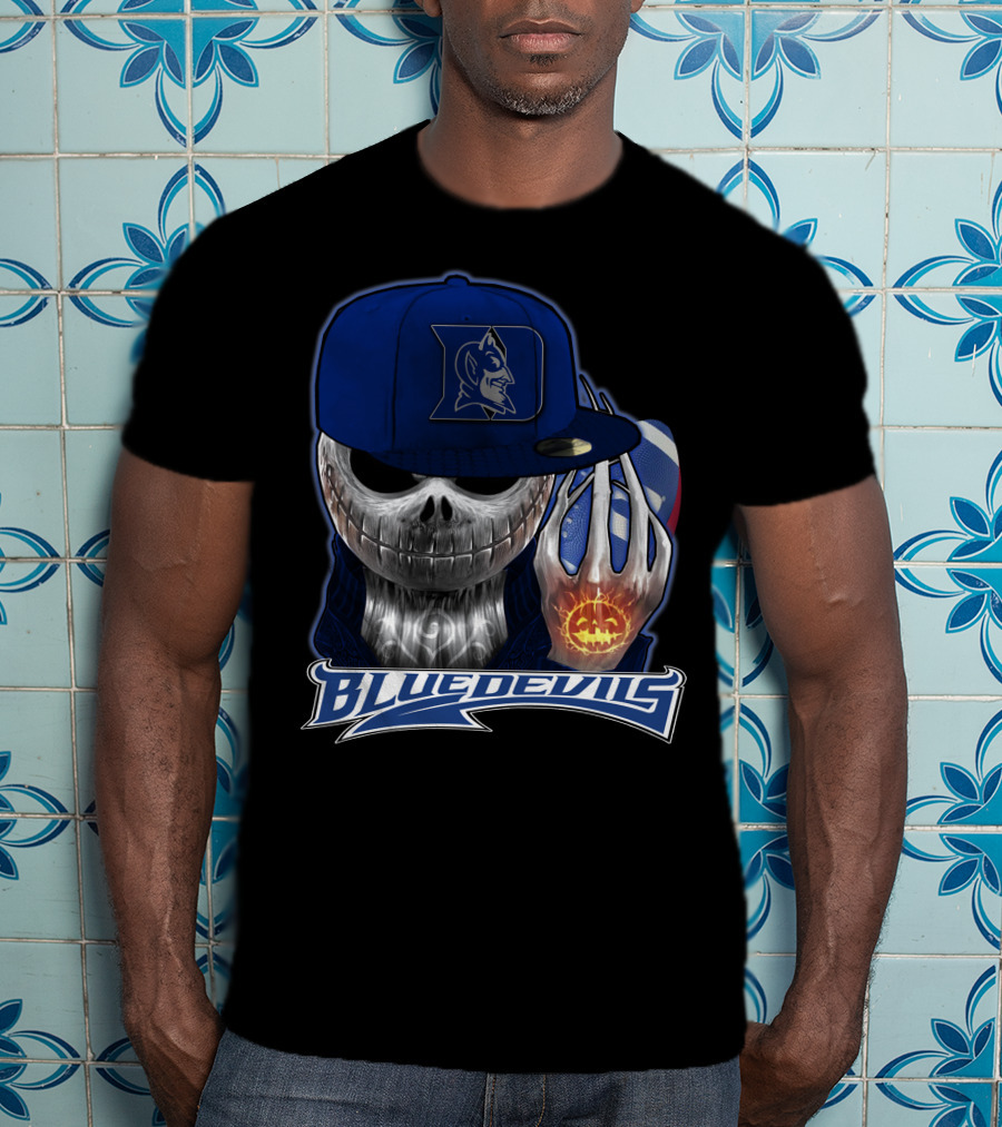 Blue Devils Jackskull Basketball Icon With Duke T-Shirt