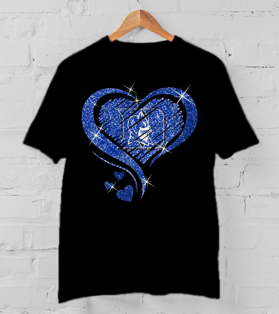 Heart Sparkle Duke Blue Devils T-Shirt