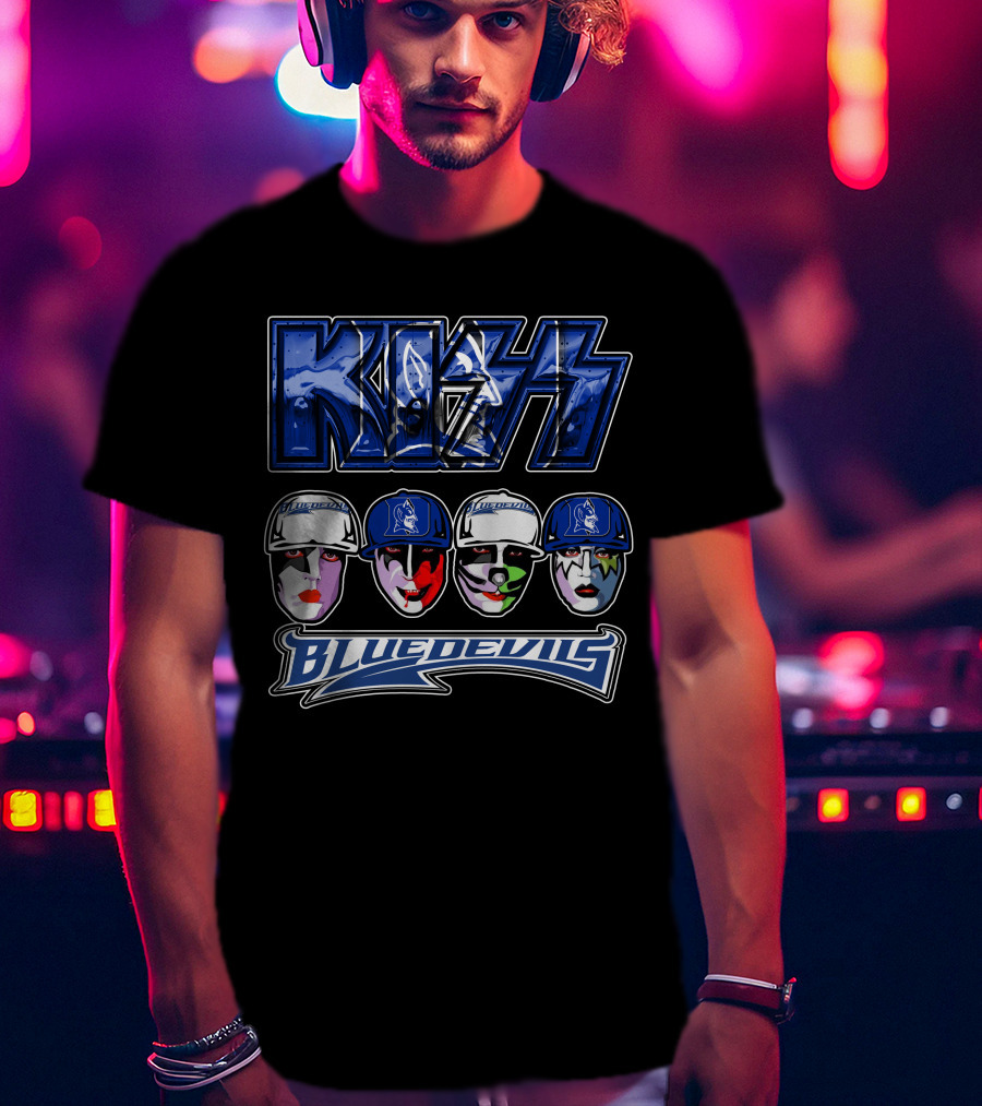 KISS Duke Blue Devils Face Paint T-Shirt