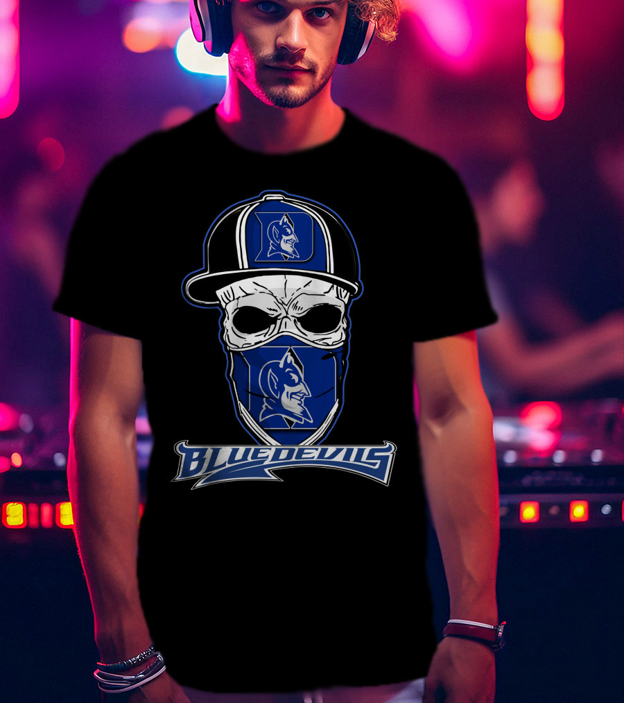 Skull Hat Blue Devils Duke T-Shirt
