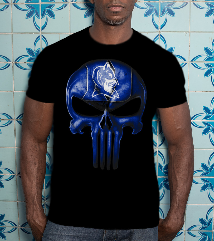 Skull Punisher Duke Blue Devils T-Shirt