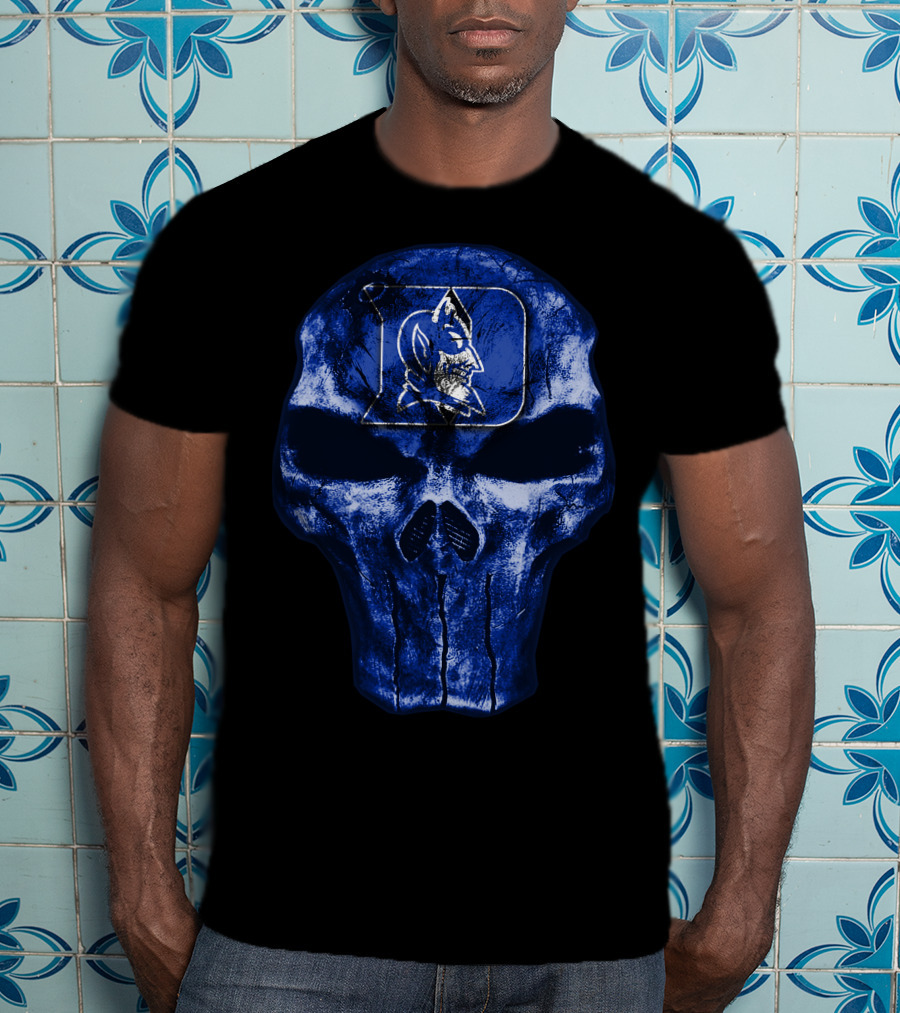Duke Blue Devils Skull T-Shirt