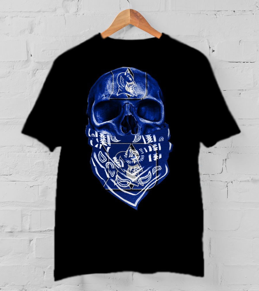 Skull Bandana Duke Blue Devils T-Shirt