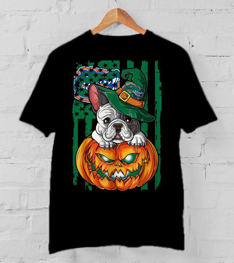 Hlw Bulldog Florida Gators Halloween Pumpkin T-Shirt