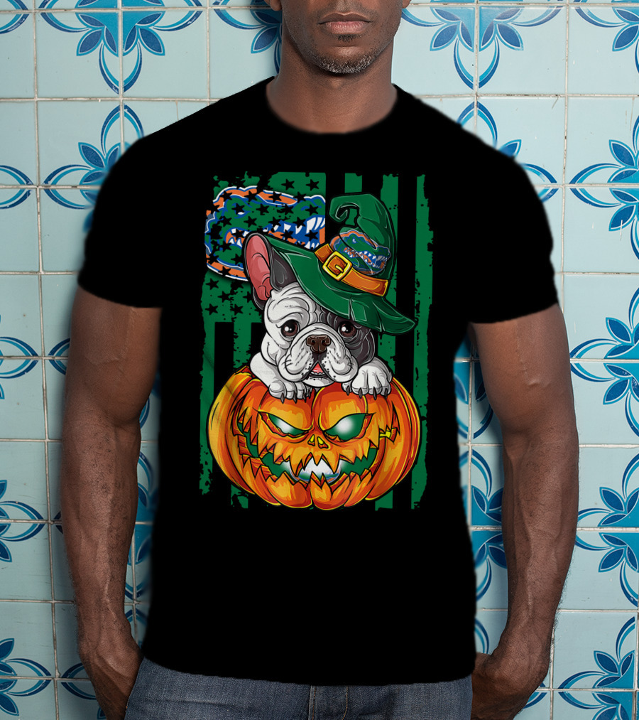 Hlw Bulldog Florida Gators Halloween Pumpkin T-Shirt