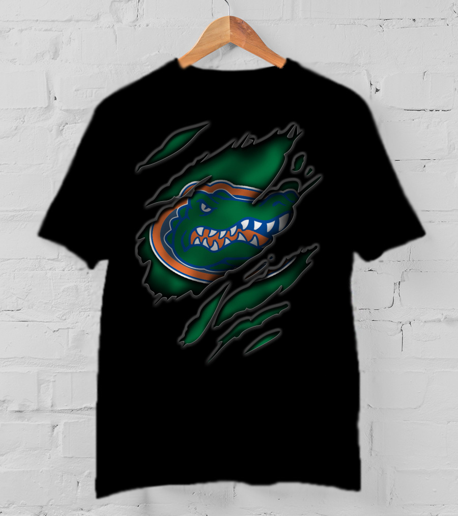Torn Florida Gators Alligator Claw Marks T-Shirt