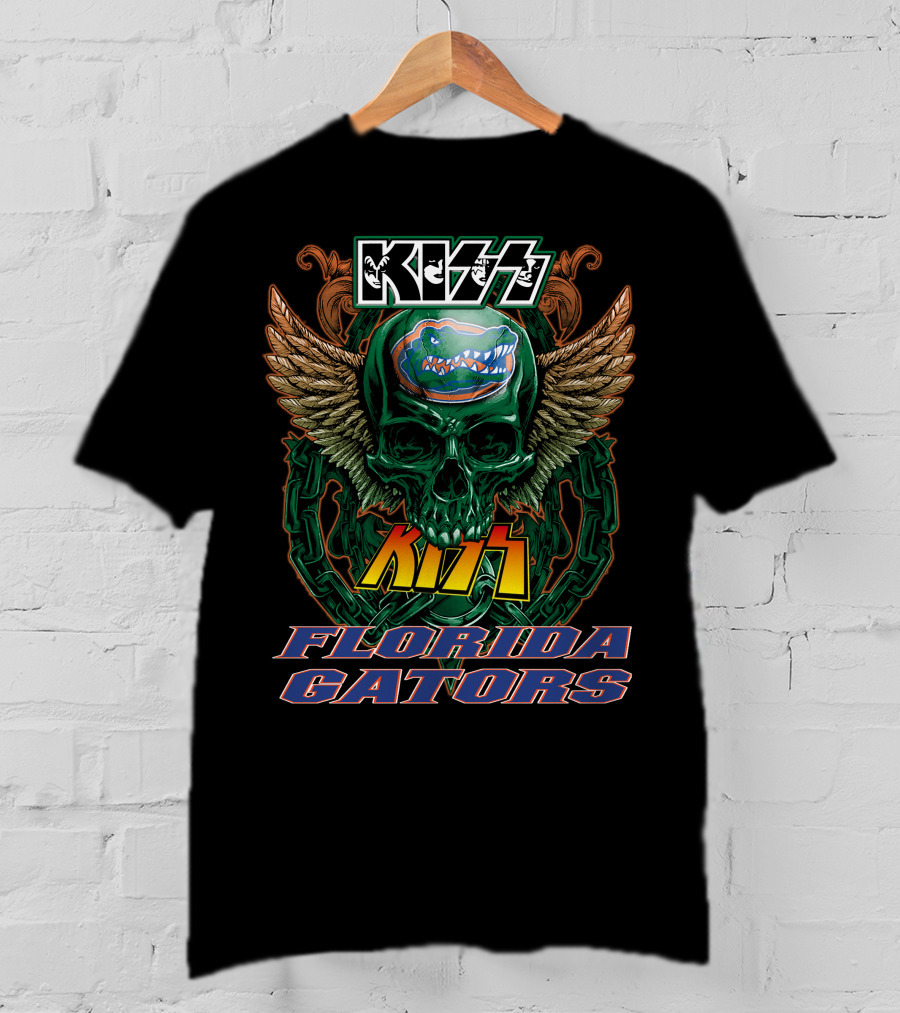 Kiss Florida Gators Skull Winged T-Shirt