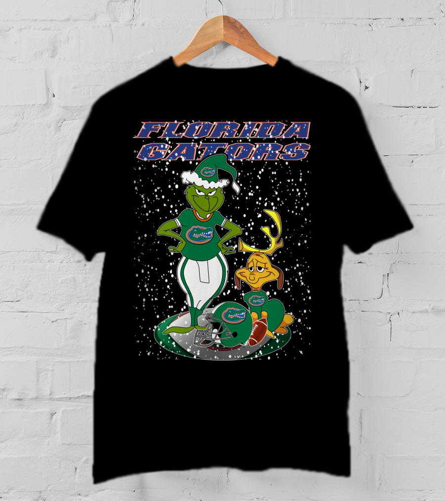 Florida Gators Grinchxmas Football Snow Scene T-Shirt